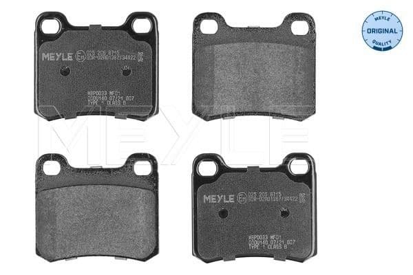 set placute frana,frana disc MEYLE -ORIGINAL: True to OE. 025 206 8715