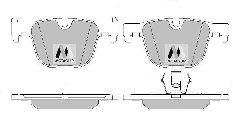 set placute frana,frana disc MOTAQUIP LVXL1735
