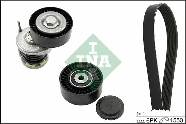 Set curea transmisie cu caneluri Schaeffler INA 529 0586 10