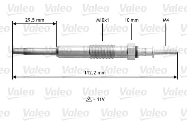 Bujie incandescenta VALEO 345135