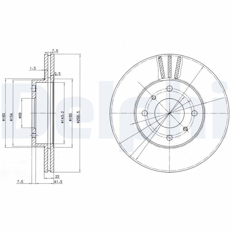 Disc frana DELPHI BG2567