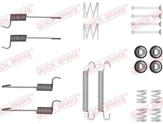 set accesorii, saboti frana parcare QUICK BRAKE 105-0046