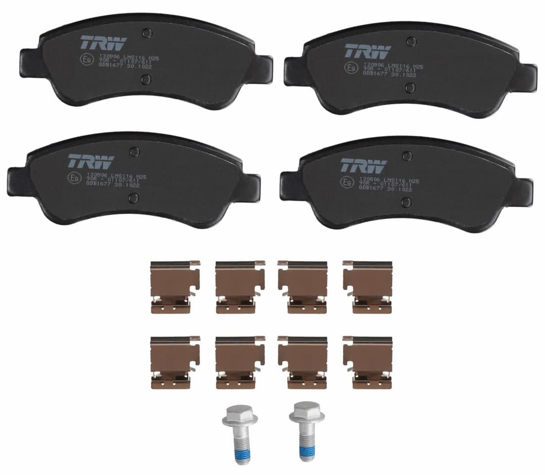 set placute frana,frana disc TRW GDB1677