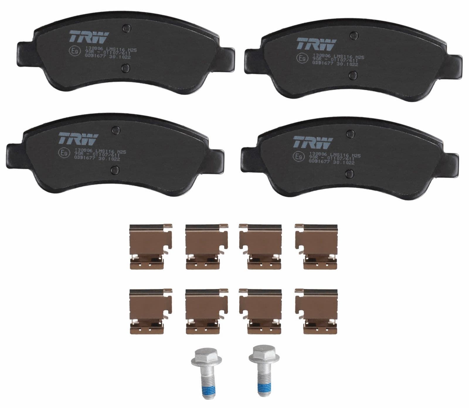 set placute frana,frana disc TRW GDB1677