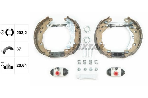Set saboti frana TEXTAR Shoe Kit Pro 84061602