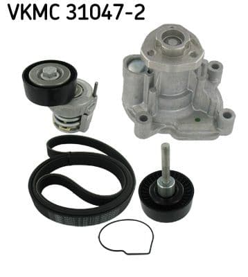 Pompa apa + Set curea transmisie cu caneluri SKF VKMC 31047-2