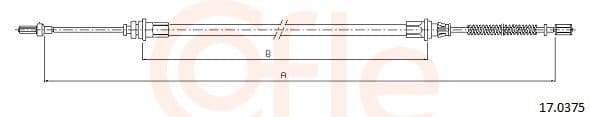 Cablu, frana de parcare COFLE 17.0375