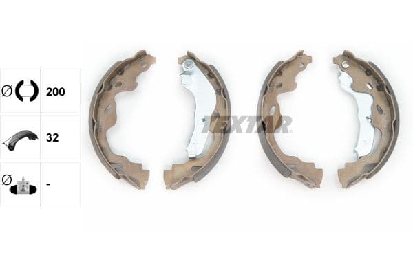 Set saboti frana TEXTAR 91064500