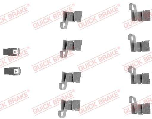 Set accesorii, placute frana QUICK BRAKE 109-1671