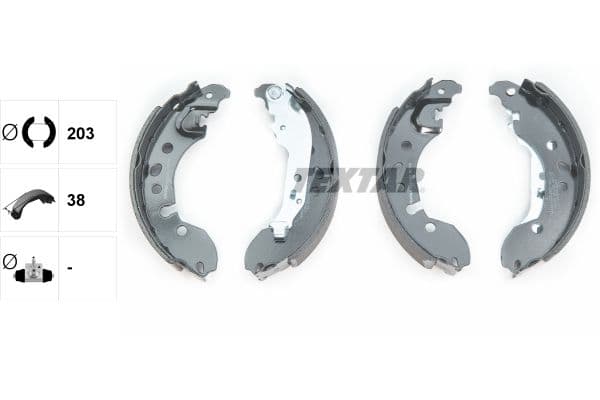 Set saboti frana TEXTAR 91080700