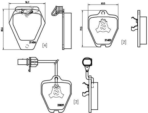 set placute frana,frana disc BREMBO PRIME LINE P 85 096