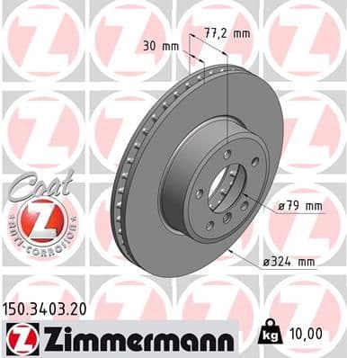 Disc frana ZIMMERMANN COAT Z 150.3403.20