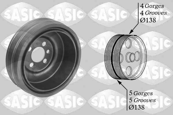 Fulie curea, arbore cotit SASIC 2156001