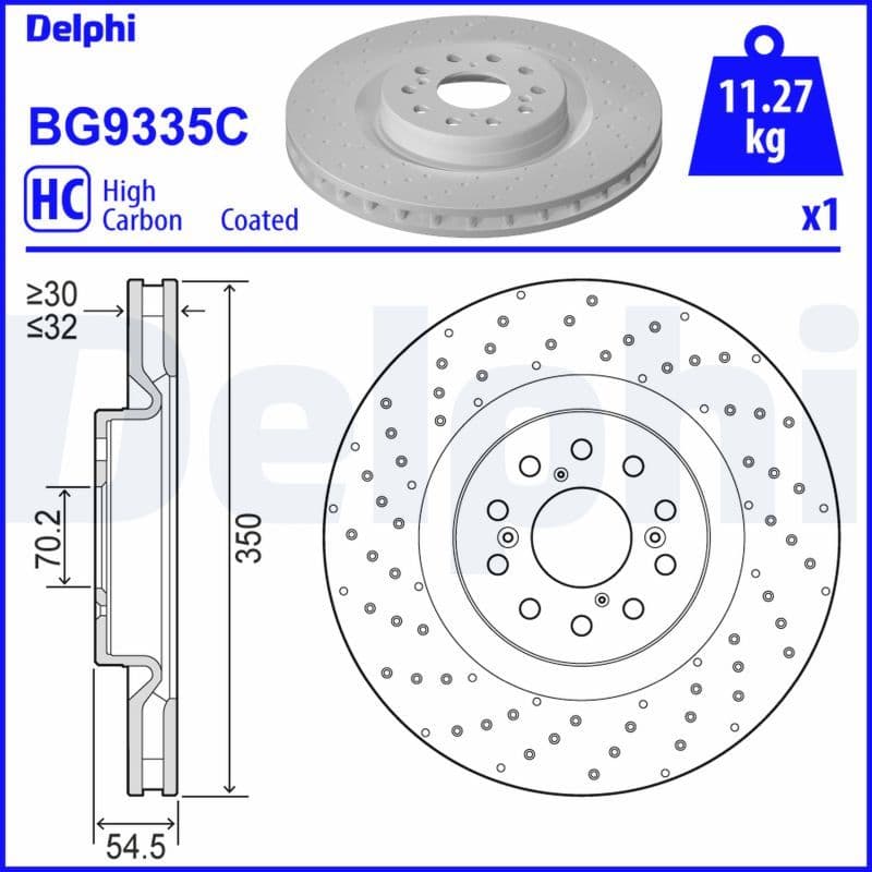 Disc frana DELPHI BG9335C