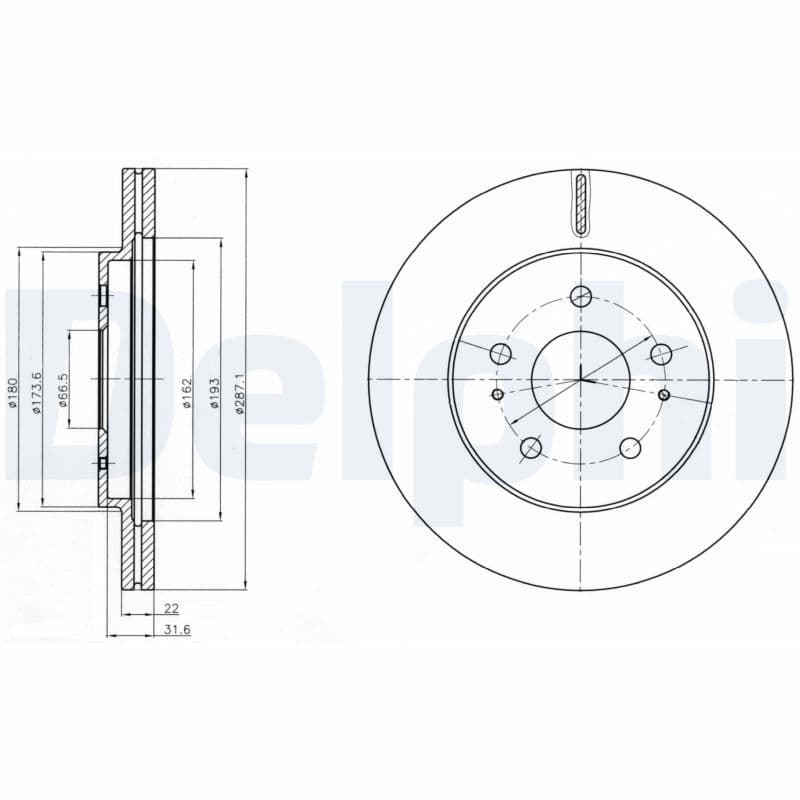 Disc frana DELPHI BG4326