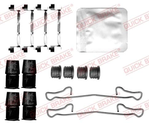 Set accesorii, placute frana QUICK BRAKE 109-0167