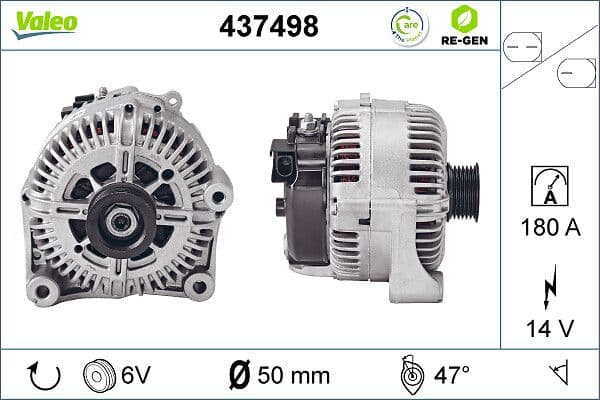 Generator / Alternator VALEO 437498