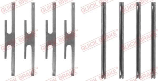 Set accesorii, placute frana QUICK BRAKE 109-1072