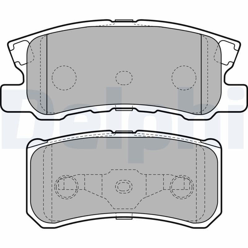 set placute frana,frana disc DELPHI LP2483