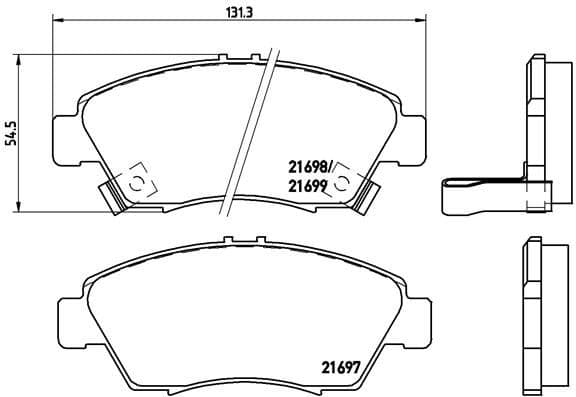 set placute frana,frana disc BREMBO PRIME LINE P 28 024