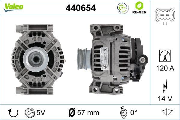 Generator / Alternator VALEO 440654