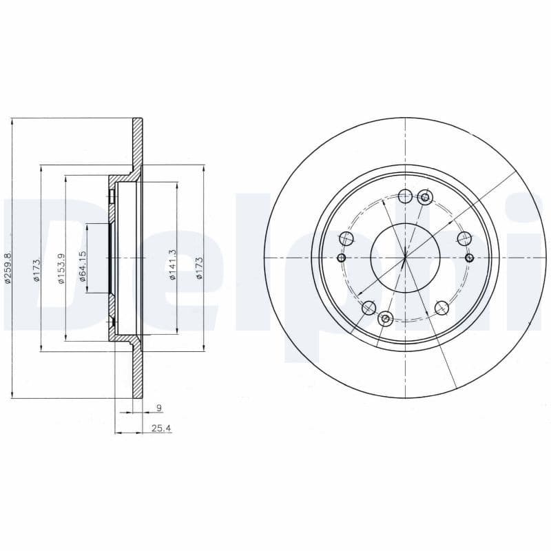 Disc frana DELPHI BG4280
