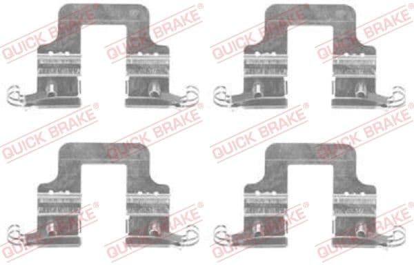 Set accesorii, placute frana QUICK BRAKE 109-1766