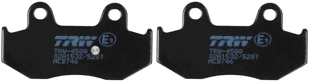 set placute frana,frana disc TRW Organic Allround MCB746