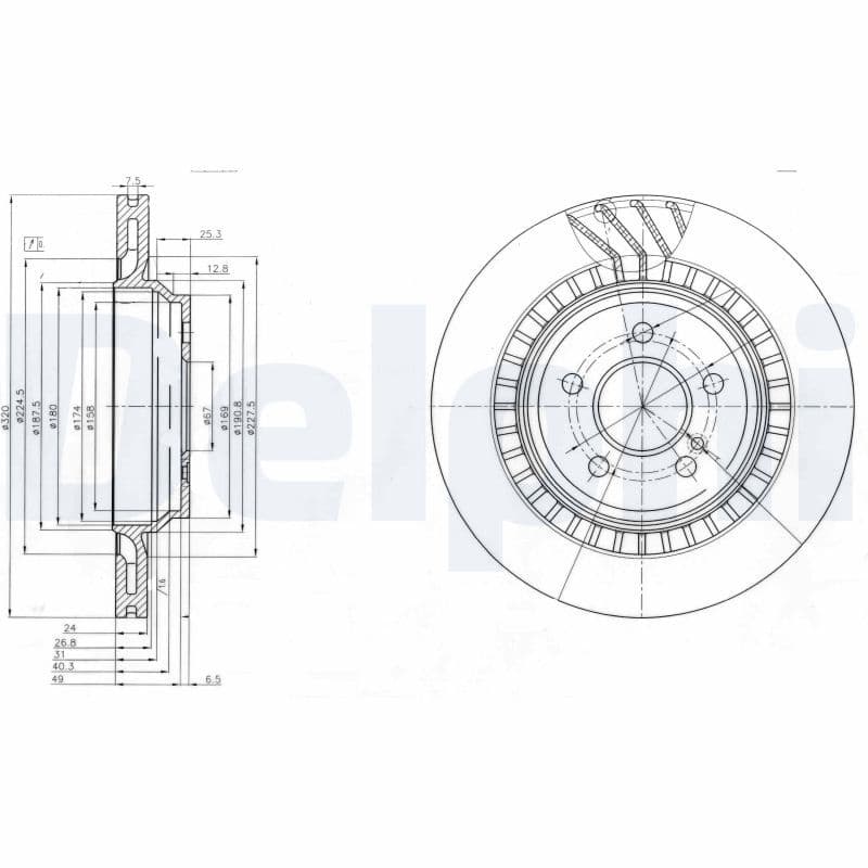 Disc frana DELPHI BG4144