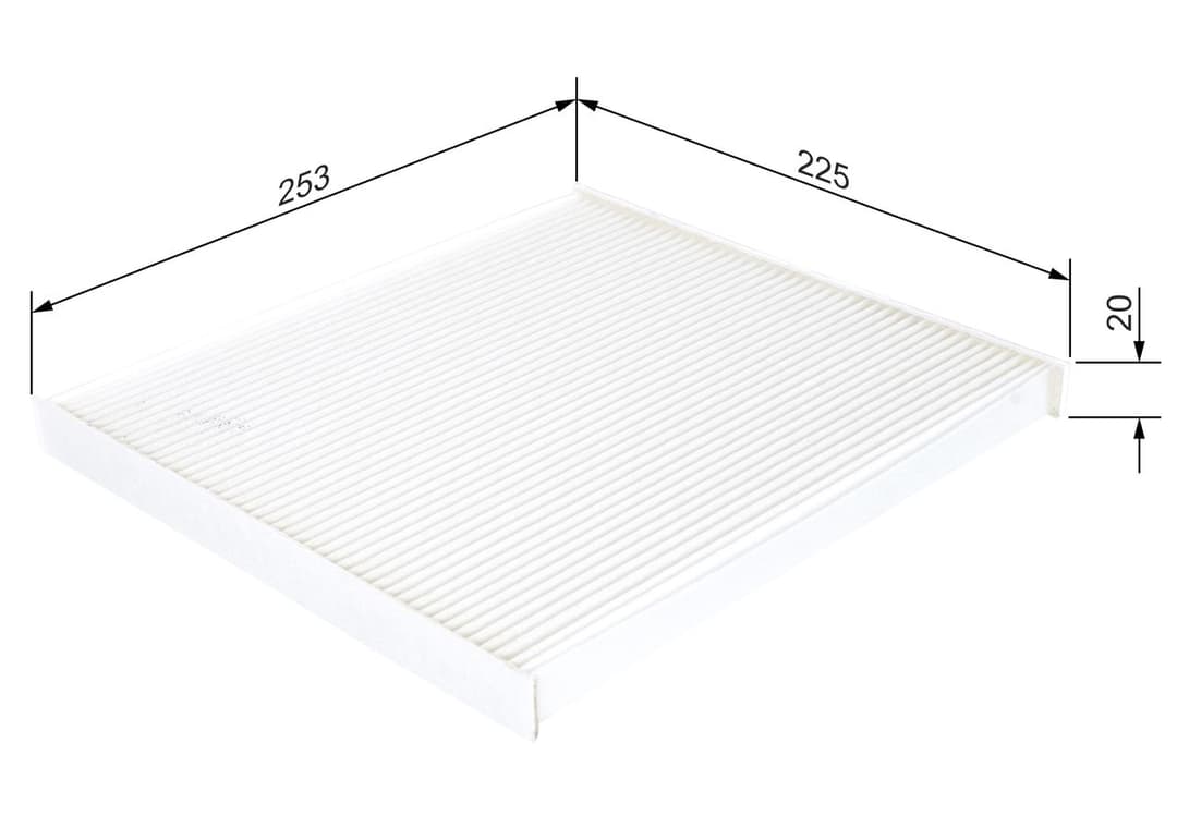 Filtru, aer habitaclu BOSCH 1 987 432 269
