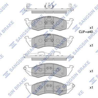 set placute frana,frana disc HI-Q SP1491