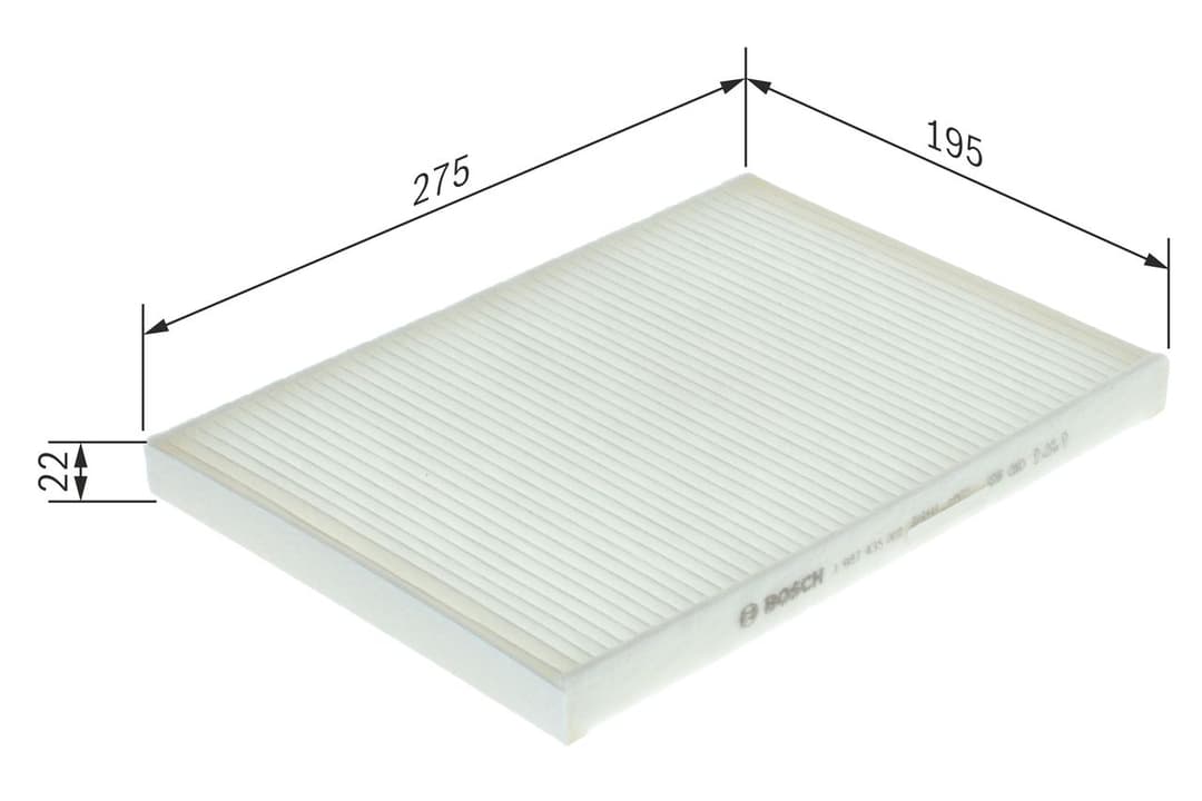 Filtru, aer habitaclu BOSCH 1 987 435 022