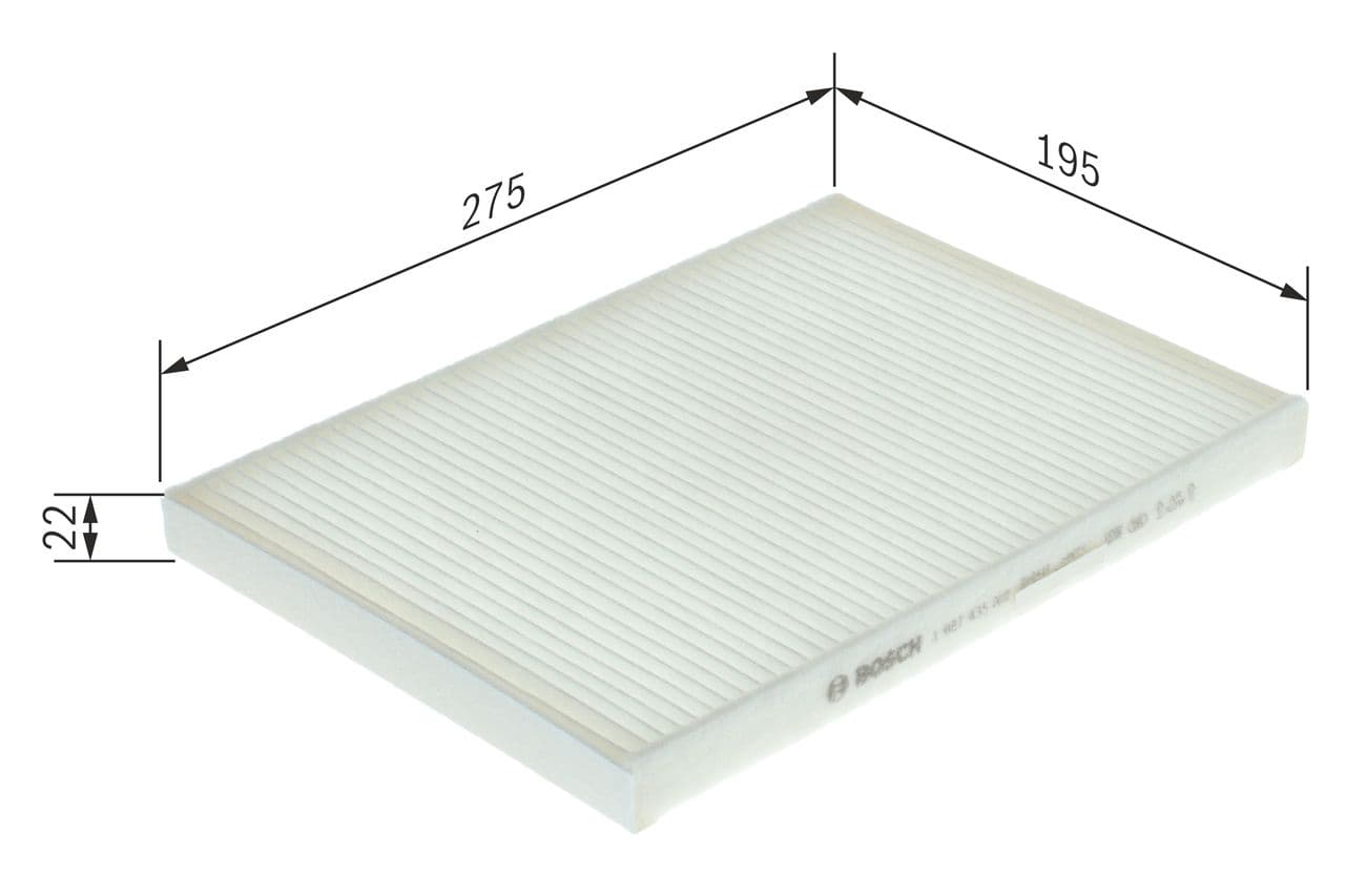 Filtru, aer habitaclu BOSCH 1 987 435 022