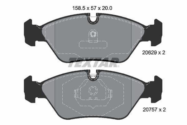 set placute frana,frana disc TEXTAR Q+ 2062902
