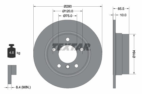 Disc frana TEXTAR PRO 92132903