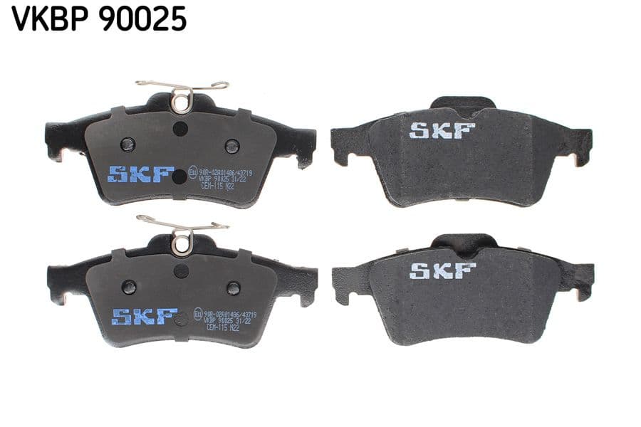 set placute frana,frana disc SKF VKBP 90025