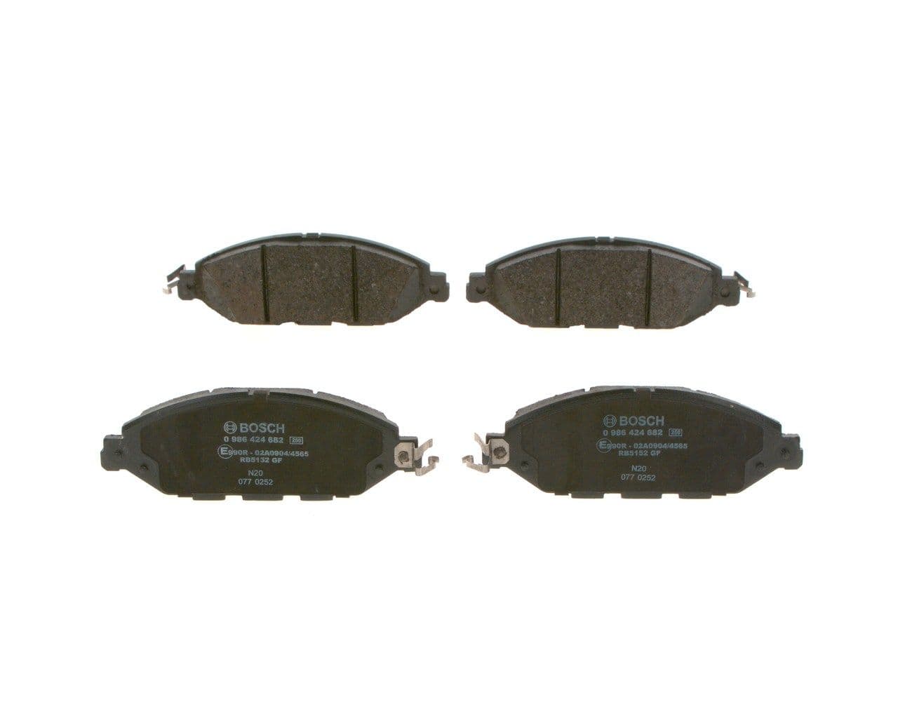 set placute frana,frana disc BOSCH 0 986 424 682