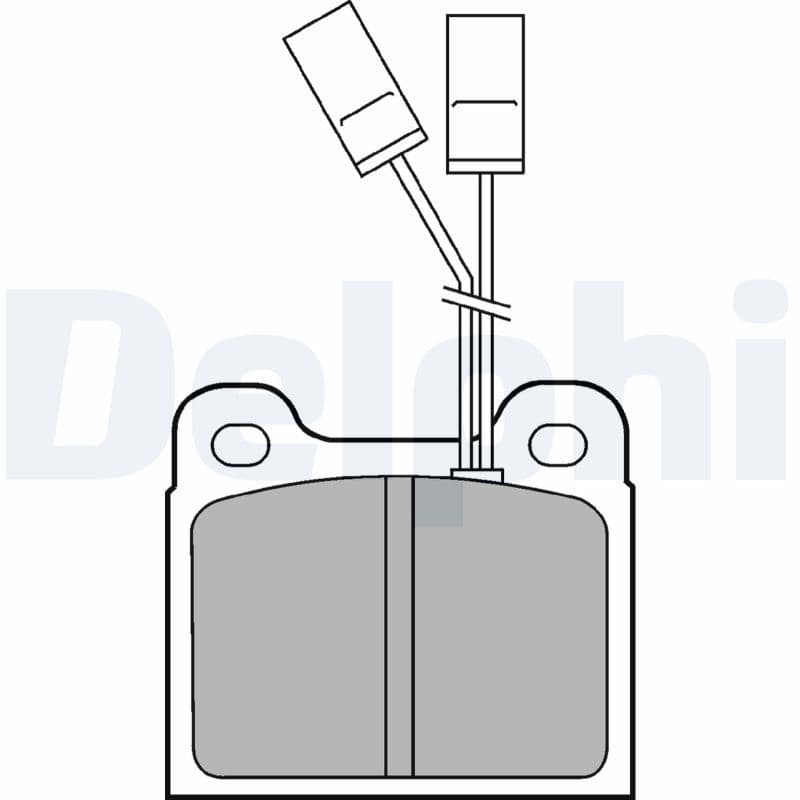 set placute frana,frana disc DELPHI LP477