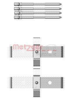 Set accesorii, placute frana METZGER 109-1694