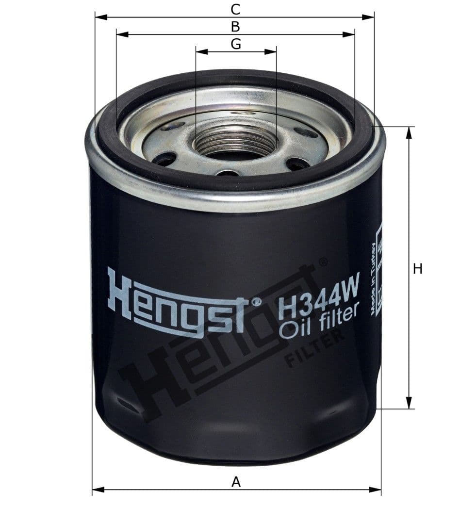 Filtru ulei HENGST FILTER H344W