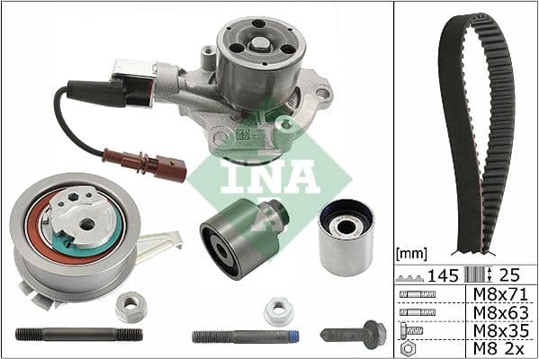 Set pompa apa + curea dintata Schaeffler INA 530 0650 30