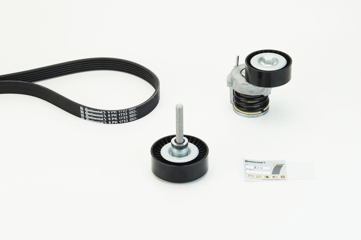 Set curea transmisie cu caneluri CONTINENTAL CTAM 6PK1733K3