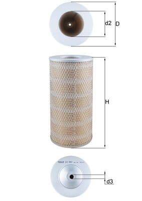 Filtru aer KNECHT LX 882