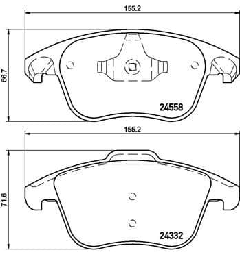 set placute frana,frana disc BREMBO PRIME LINE P 61 117