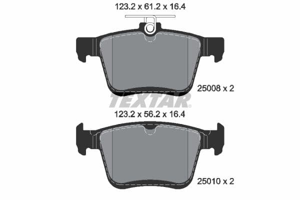 set placute frana,frana disc TEXTAR Q+ 2500801