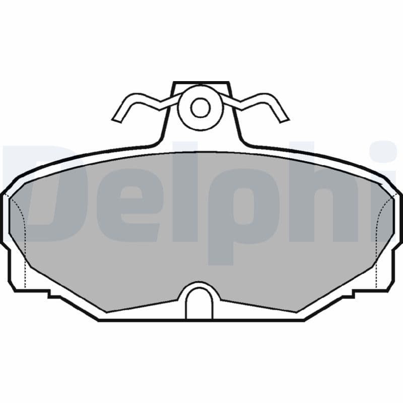 set placute frana,frana disc DELPHI LP507