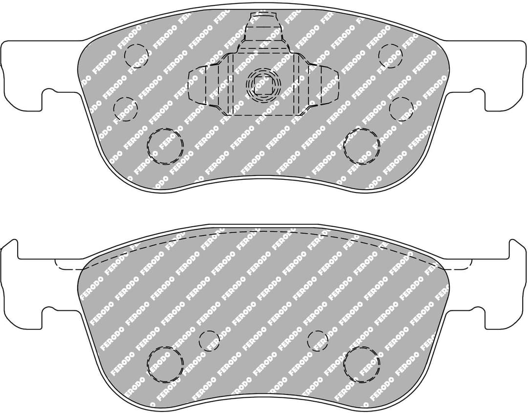 set placute frana,frana disc FERODO RACING DS2500 FCP4816H