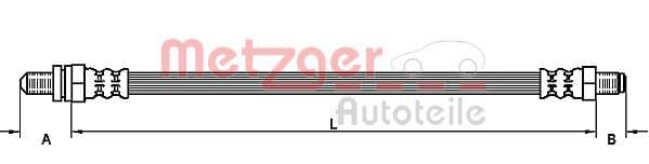 Furtun frana METZGER 4110135