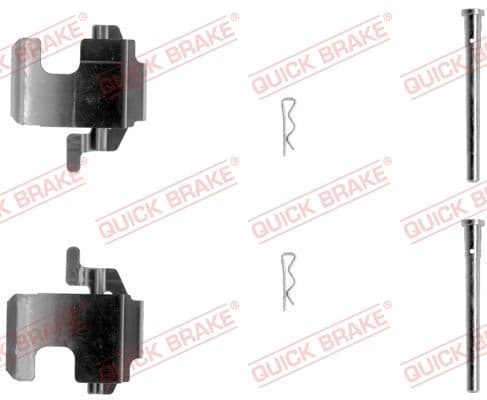 Set accesorii, placute frana QUICK BRAKE 109-1273