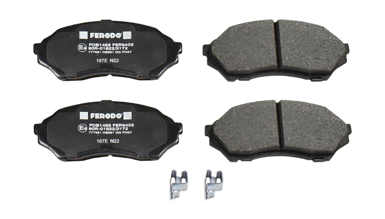 set placute frana,frana disc FERODO PREMIER ECO FRICTION FDB1455